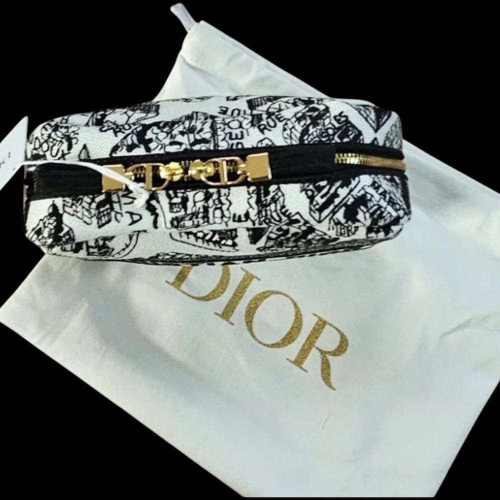 NEW w/Dior Dust Bag Christian Dior GWP Embroidered Clutch in Heavy Duty Dior Box - Picture 5 of 15